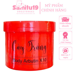 Kem Body Cấy Trắng Arbutin x10 Kháng Nước hũ 500gm trắng sau 7 ngày sử dụng