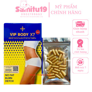 Giảm cân thần tốc dành cho cơ địa khó giảm vip body x7 thái lan hộp 30v có tem niêm yết