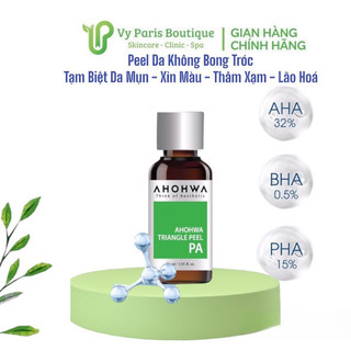 Ahohaw Peel Xanh Triangle Peel PA Dưỡng Ẩm Từ Sâu Bên Trong - Dành Cho Làn Da Khô, Lão Hoá