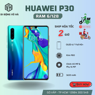Điện thoại Huawei P30 bản 2 sim ram 6/128 chip Kirin 980 Zin đẹp