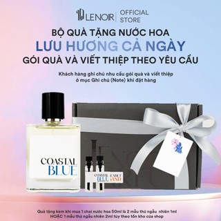 Set nước hoa thơm lâu cả ngày Lenoir Perfume Coastal Blue hoa nhài bloom tươi mát 50ml