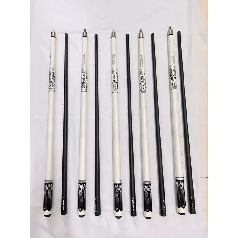 Cơ bida lỗ, Cơ Graphite mới, Đầu cơ 13mm chơi lỗ, combo đầy đủ gồm 1 cơ+1bao da+1 găng và 1 cục lơ thường