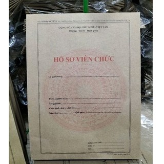 Túi hồ sơ viên chức mẫu HS09a giấy dày dai đáy 5cm (5 cái)