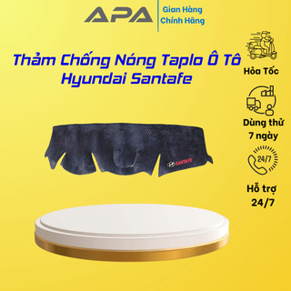 Thảm taplo ô tô lông cừu  📌HÀNG LOẠI I📌 xe  HYUNDAI SANTAFE [ MỚI NHẤT] chống nóng có chống Trượt