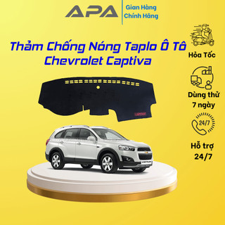 Thảm taplo ô tô lông cừu xe Chevrolet Captiva 2007 - 2019 chống nóng có 3 lớp chống Trượt