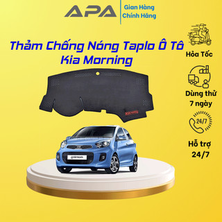 Thảm taplo ô tô lông cừu 📌HÀNG LOẠI I📌 xe KIA MORNING [CAO CẤP - FREE SHIP] có 3 lớp chống Trượt