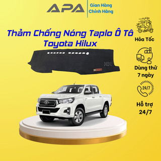 Thảm taplo ô tô lông cừu 📌HÀNG LOẠI I📌 xe Toyota Hilux [ MỚI NHẤT]  chống nóng có 3 lớp chống Trượt
