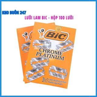  Hộp 100 Lưỡi Dao Lam Bic Chính Hãng 