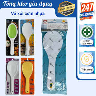 Vá xới cơm nhựa, vá múc cơm nhựa nhiều màu