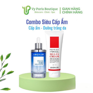 Bộ đôi căng bóng - phục hồi ahohaw inten cure hydro 150ml & multi cream 200g - tăng cường phục hồi và tái tạo da