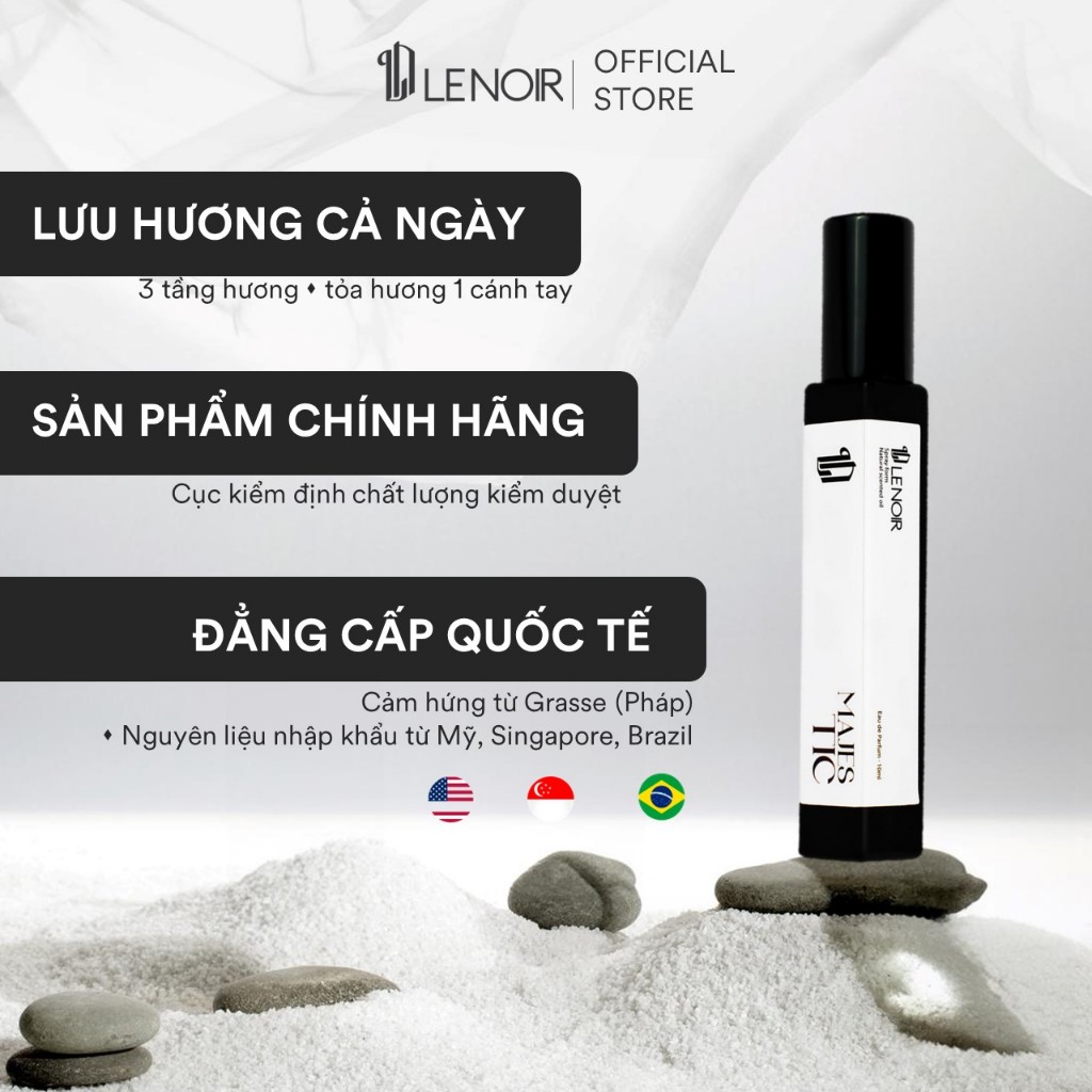 [Quà tặng tinh tế] Set nước hoa Nam thơm lâu cả ngày Lenoir Perfume Majestic nam tính mạnh mẽ sauvag