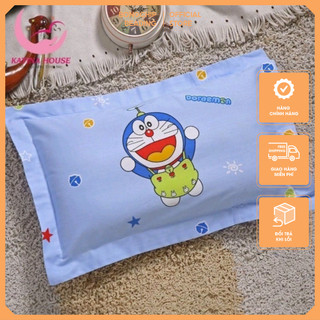 Gối trẻ em 100% cotton- mềm min- thoáng mát- kèm ruột bông