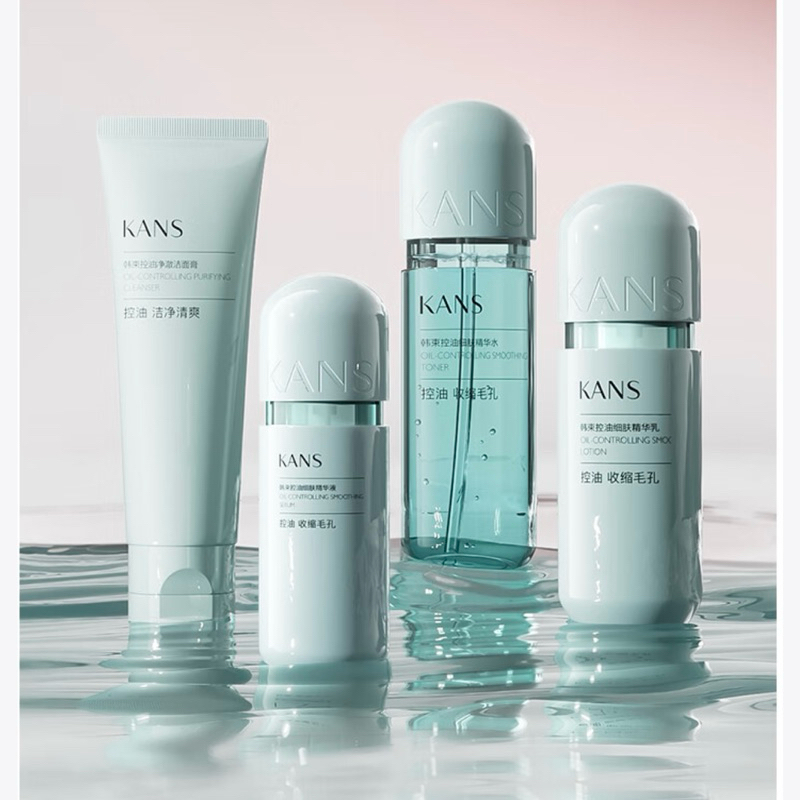 [KANS DA DẦU MỤN LẺ] Toner Lotion Serum bộ KANS xanh lá cho da dầu, mụn