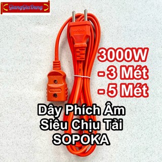 Dây phích cái - phích âm siêu chịu tải d3000w sopoka dài 3 mét - 5 mét