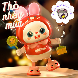  Đồ chơi thỏ nhảy múa nháy đèn phát nhạc di chuyển vui nhộn làm quà tặng cho bé an toàn cho trẻ