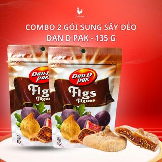 Combo 2 bịch sung sấy dẻo nhập khẩu Turkish 135g - sấy khô tự nhiên, phù hợp với người ăn kiêng
