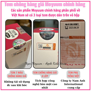 (Tặng sticker) Thế hệ 3- Bình sữa Moyuum Thỏ Hồng 170ml/270ml