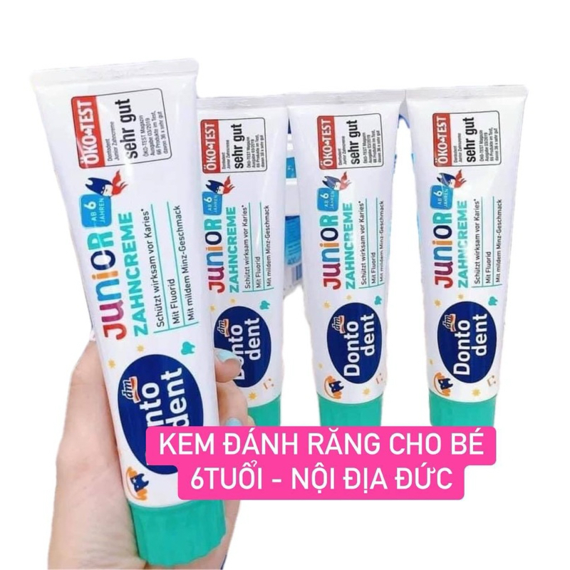 KEM ĐÁNH RĂNG DONTODENT CHO BÉ 6TUỔI+