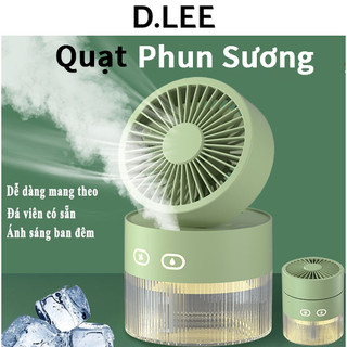 Quạt tích điện phun sương để bàn, quạt phun sương tích điện để bàn - DLEE