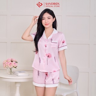 Đồ Bộ Nữ Mặc Nhà Pijama SANDBOX Phối Cổ Nổi Bật Chất Lụa Latin Cao Cấp, Mềm Mịn BLD24007