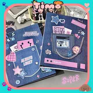 Binder Đựng Card A5 Jeans Phong Cách Y2K Album Rỗng Không Kèm Sheet Hàn Quốc Kpop Timo VPBL26