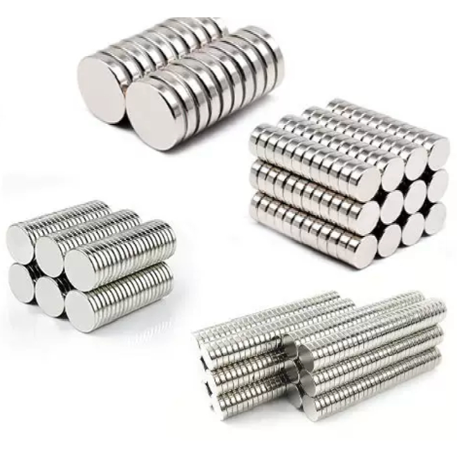 (Set 10 - 20 viên) Nam châm viên tròn nhiều kích thước. Nam châm trắng