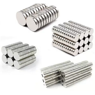 (Set 10 - 20 viên) Nam châm viên tròn nhiều kích thước. Nam châm trắng