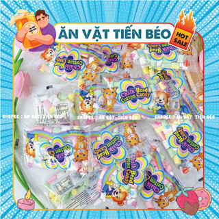 Kẹo bông gòn marshmallow, kẹo xốp bông sữa mix vị gói 15g