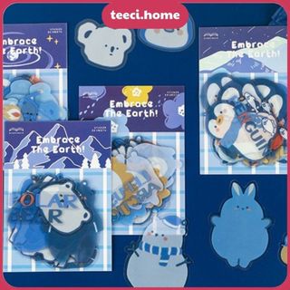 Sticker Hình Dán Chim Cánh Cụt Trang Trí Điện Thoại Laptop Sổ Tay Nhật Ký Khay Đựng Bút TEECI M012