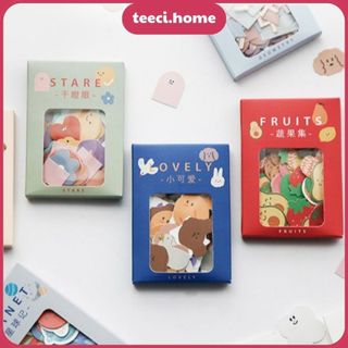 Set 100 Miếng Sticker Lovely Hình Dán Trang Trí Sổ Tay Nhật Ký Điện Thoại Khay Đựng Bút TEECI M013