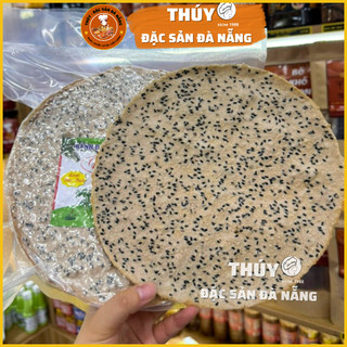 Bánh Tráng Dừa Mè Đen Nướng Chín Ăn Liền Bịch 9 Cái Hút Chân Không Thơm Giòn Béo Ngậy