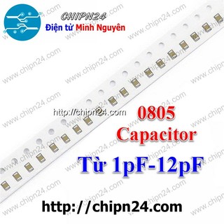 [25 con] tụ dán smd 0805 50v (1pf/2pf/2.2pf/3pf/4pf/5pf/6pf/7pf/8pf/9pf/10pf/12pf) - [chọn loại]