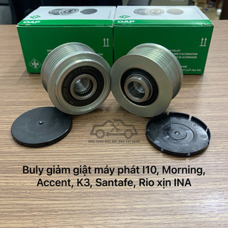 Buly máy phát có giảm giật INA xịn i10 grand, kia morning, Huyndai Kia