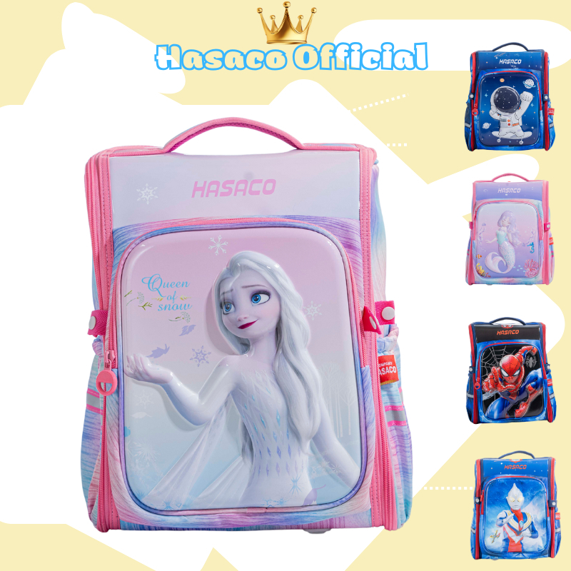HASACO-Balo B6003 Thời Trang Nhân Vật Hoạt Hình Ảnh Nổi Mang Đi Học, Đi Chơi Dành Cho Các Bé Tiểu Họ