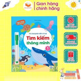 Sách - Vở viết xóa được Wipe Clean Tìm kiếm thông minh bộ 4 cuốn
