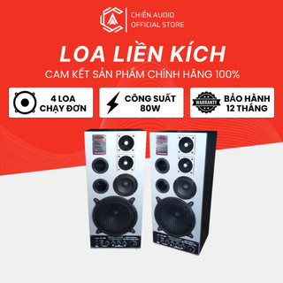 Loa liền kích caliphate CL-420, Loa Karaoke Xách Tay Bluetooth Tặng Kèm 2 Micro Không Dây, Bass Cực Đỉnh