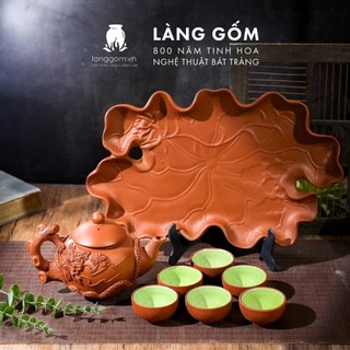 Bộ ấm chén tử sa Bát Tràng  - Làng Gốm - Tổng hợp