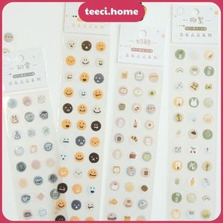 Bộ Tấm Miếng Sticker Hình Dán Icon Cute Trang Trí Sổ Tay Mohamm Điện Thoại Vở Khay Đựng Bút TEECI M020
