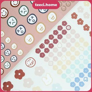 Bộ 3 Tấm Sticker Hình Dán Pastel Trang Trí Sổ Tay Mohamm Điện Thoại Vở Khay Đựng Bút M023
