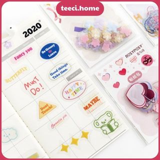 Set 40 Miếng Sticker Hình Dán Xinh Xắn Trang Trí Sổ Tay Mohamm Điện Thoại Vở Khay Đựng Bút TEECI M028