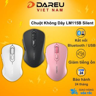 Chuột không dây Dareu LM115B Bluetooth 5.0 + Wireless 2.4GHz ( Silent Switch )