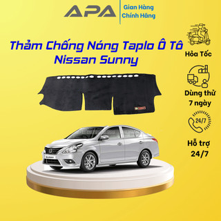 Thảm taplo ô tô lông cừu 📌HÀNG LOẠI I📌 xe Nissan Sunny MỚI NHẤT chống nóng có 3 lớp chống trượt