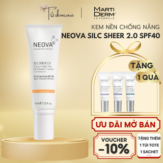 Kem Nền Chống Nắng Vật Lý Bảo Vệ Da Khỏi Tia UVA/UVB Neova Silc Sheer 2.0 SPF40 74ml