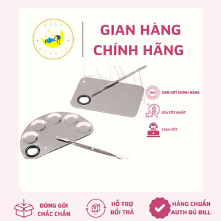 Khay pha trộn nền bằng inox không gỉ hàng cao cấp kèm cây trộn nền