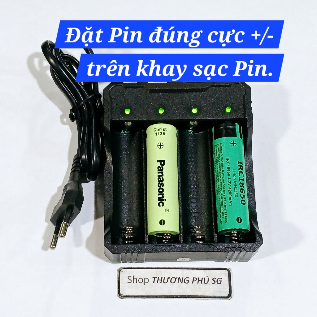 Bộ sạc Pin 18650 Li-ion charger MS-404A 1200mA / Khay 4 VIÊN