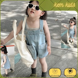 Set yếm bò hai dây bò mềm dáng thụng mặc thoải mái vui chơi cho bé tu 10-21kg