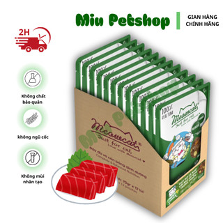 Combo 12 gói Pate cho mèo Meowcat túi 70gr - pate tiện lợi nhiều dinh dưỡng cho mèo