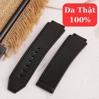 Dây da đồng hồ cho HUBLOT 2 lớp size 42, 38, 38 nữ, 34 da thật làm thủ công tặng tool thay dây