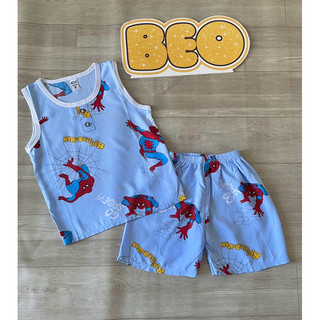 Bộ tole ba lỗ siêu nhân cho bé trai. Sét lanh thái siêu sát nách cho bé trai