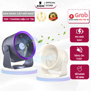 Quạt Để Bàn Không Dây Sạc Pin DELADEP Quạt Treo Tường Quạt Lưu Thông Không Khí Pin 4000mAh - QDB01